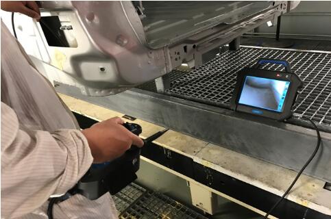 工業(yè)內窺鏡的檢測現場